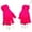 Hot Pink, variant on Winter Gloves Unisex Gloves Mitten Fingerless Knitted Crochet Half-Fingers Adult Warm Winter Hot Pink
