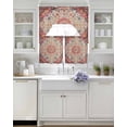 thumbnail image 3 of Boho Ethnic Swag Curtains for Living Room/Bedroom Windows, Southwest Aztec Tribal Geometric Aesthetic Kitchen Curtains and Valances Set 36 Inch Length, Light Filtering Swags Valance Curtain Panels, 3 of 5