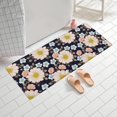 thumbnail image 2 of Pioneer Flower Floral Print Pattern Bathroom Rugs Mat, Non Slip Microfiber Bathroom Rug with Rubber Backing, Soft Mats for Bathroom Floor Tub Shower, 24"x60", 2 of 5