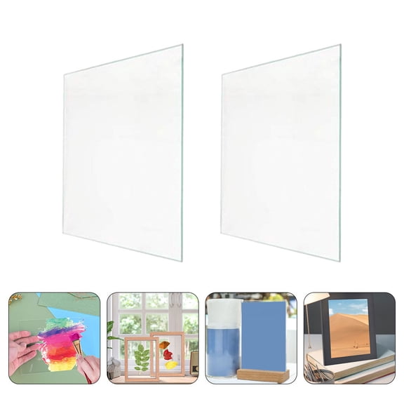 BESTYASH 10Pcs Double Sided Transparent Acrylic Photo Frames Lightweight Clear Picture Frames for Wall