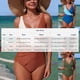 thumbnail image 3 of Traje de baño de una pieza para mujer, traje de baño de color liso con tirantes, cómodo, bikini, traje de baño de moda playera para mujer, trajes de baño de una pieza para mujer, trajes de baño para m, 3 of 9