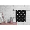 thumbnail image 3 of Polka Dot Hand Towels Cotton Washcloths,Vintage Black  Spot Doodle Polka Comfortable Ultra-Absorbent Soft Towels for Bathroom Kitchen Face Towel 15X30 Inch, 3 of 15