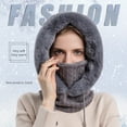 thumbnail image 3 of Decodeary Ensemble de Bonnet d'Hiver avec Protection Faciale, à Capuche, Pêche, Ski, Cyclisme, Vélo, Randonnée, Voyage, Tour de Cou, Tuque Thermique, Femme, Jaune, 3 of 6