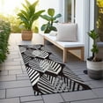 thumbnail image 6 of Addison Rugs Chantille Indoor/Outdoor Transitional Floral Black Washable Runner Rug, 2'3" x 7'6", 6 of 6