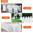 thumbnail image 5 of VEVOR 12 & 30 PCS White Spandex Chair Covers Stretch Washable for Wedding Dining Banquet Event 12Pcs, 5 of 5
