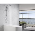 thumbnail image 3 of sumerain Retrofit Rain Shower Heads System with 9 Inch Shower Head 2.5GPM, Brass Handheld Shower, Slide Bar with Adjustable Holder, Brass Diverter and Shower Hose, Chrome Finish, 3 of 4