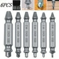 thumbnail image 1 of 6Pcs Damaged Screw Extractor for Easy Out Set Bolt Stud Remover Drills Tools Kit Tap, 1 of 9