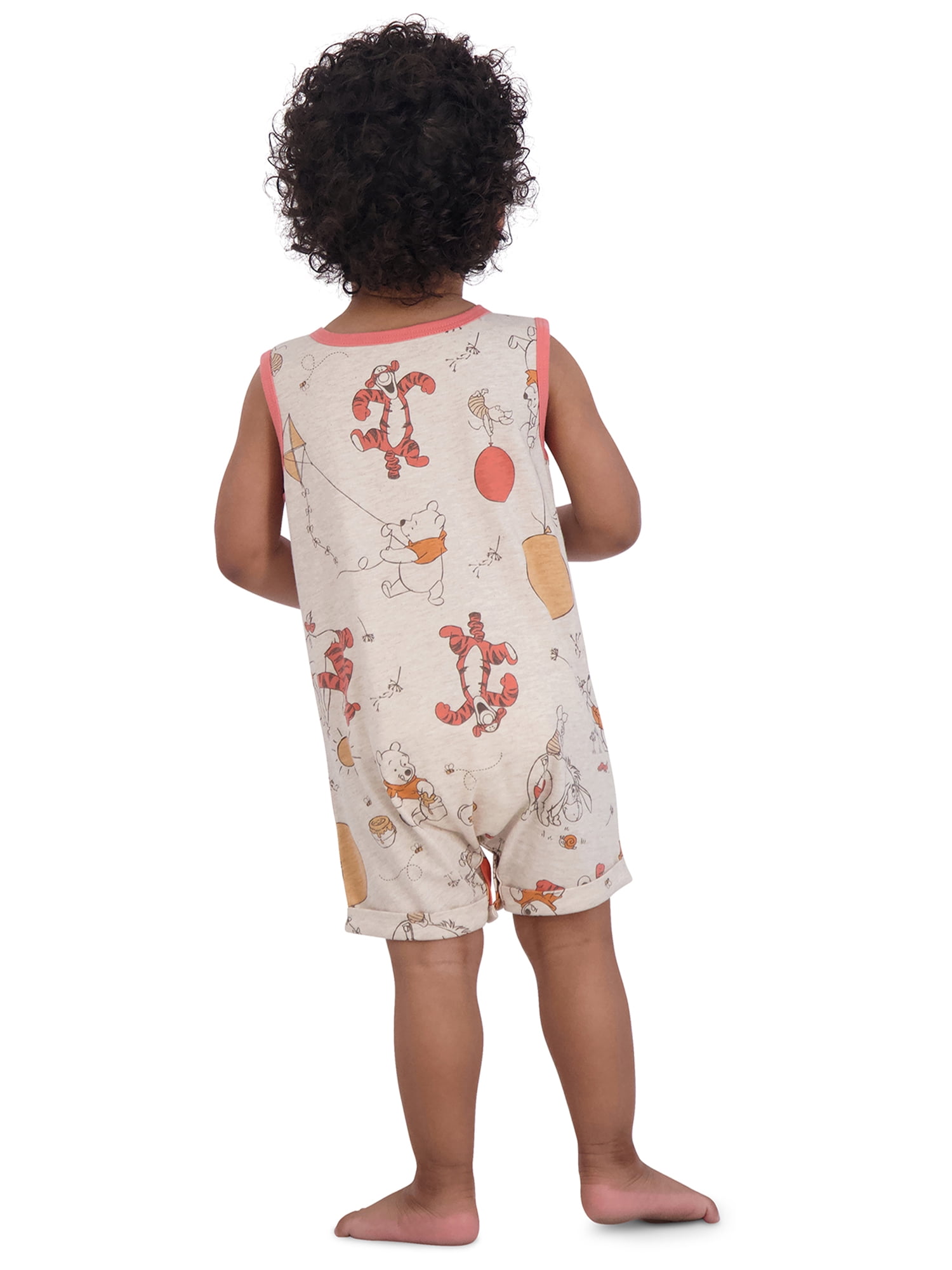 Winnie the Pooh Baby Boys’ Short Sleeve Romper Set, 2-Piece, Sizes 0/3M-24M
