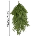thumbnail image 2 of 2Pcs Artificial Christmas Teardrop Swag, 25Inch Faux Pine Needles Teardrop Door Swag, Christmas Norfolk Greenery Teardrop Wreath for Xmas Holiday Door Table Mantle Fireplace Indoor Outdoor Decor, 2 of 7