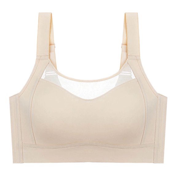 ATOYSOY Women's Wireless Breathable Lace Panel Push Up Bra with Adjustable Straps Everyday Wear for Rest Travel and Casual Activities