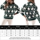 thumbnail image 2 of Parte Superior De La Camisa Jerseys de ganchillo para mujer, estilo navideño, medio cuello alto, atuendo diario informal Cgtredaw Verde Xl para Mujer, 2 of 6