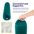 thumbnail image 3 of Yoga Bolster Cushion, 25" Zippered Removable Cover & Durable Carry Handle by Sweet Home Collection® - Teal, 3 of 5