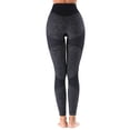 thumbnail image 4 of DODOING Womens Color Block Spliced Stretchy Workout Sportys Yoga Leggings Pants, 4 of 7
