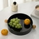 thumbnail image 1 of Almacenamiento y organización de la cocina, bandeja redonda sencilla de madera maciza con asa para la entrada de la sala de estar, bandeja para guardar frutas y verduras, bandeja para objetos pequeños, 1 of 6