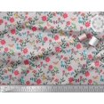 thumbnail image 3 of Soimoi Gray Poly Georgette Fabric Insect,Bird & Floral Artistic Print Fabric by Yard 52 Inch Wide, 3 of 3
