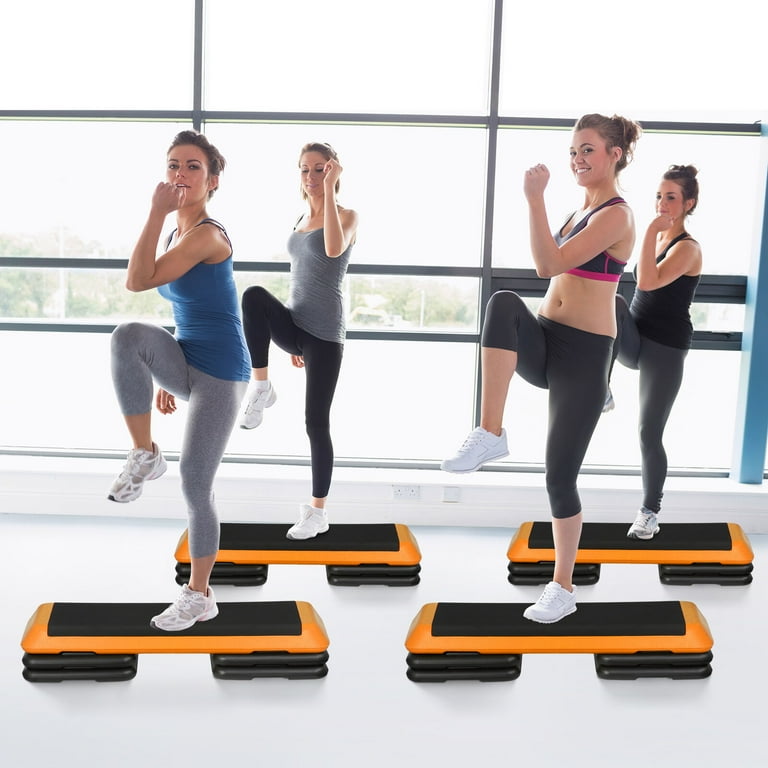 ZGBY 43 Fitness Exercise Stepper Training Aerobic Step Board Home Workout Riser Walmart