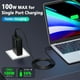 thumbnail image 4 of Cargador YEOTSMUT de 100 W, 4 puertos USB C y USB A, compatible con MacBook Pro/Air, iPad Pro, iPhon, 4 of 7