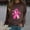 Brown, variant on CLOISE Pink Breast Cancer Sweatshirt Women Breast Cancer Support Sweatshirts Ribbon Oversized Round Neck Long Sleeve Hoodie Cancer Awareness Shirts Loose Pullover Blouses Outfits Black XL