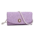 thumbnail image 4 of unbranded 1Ud Bolsa Retro En PU Con Tela De Morada Para Fiesta Viaje Y Uso Cotidiano, 4 of 8