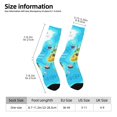 thumbnail image 2 of Fotbe World Map With Animals Landmarks Calcetas Largas con Estampado para Hombre y Mujer – Calcetas de Compresión Transpirables y Elásticas, Viajar y Uso Diario Talla 5-11, 2 of 6