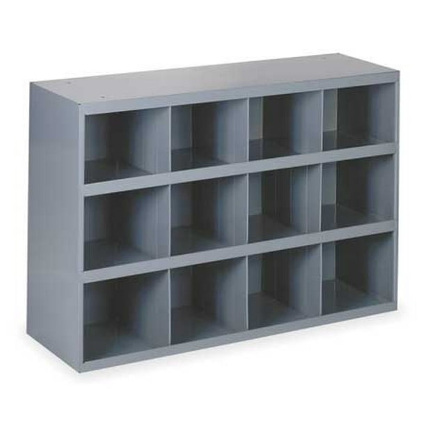 DURHAM MFG 33095 Prime Cold Rolled Steel Pigeonhole Bin Unit , 12 in D