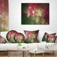 thumbnail image 3 of Designart Colorful Starry Fractal Sky - Abstract Throw Pillow - 18x18, 3 of 4