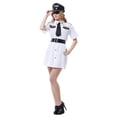 thumbnail image 2 of Spooktacular Women's Sexy Police Officer Costume Set with Dress & Accessories, S, 2 of 3