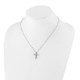 thumbnail image 4 of Diamond2Deal Collier Croix en Or Blanc 14K 2.8 mm pour Femmes 18 Pouces, 4 of 6
