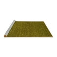 thumbnail image 2 of Ahgly Company Machine Washable Indoor Round Oriental Yellow Industrial Area Rugs, 8' Round, 2 of 4