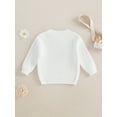 thumbnail image 6 of Kids Toddler Girls Boys Christmas Sweater, 3 6 9 12 18 24 Months 2T 3T 4T Long Sleeve Crew Neck Letters Warm Winter Sweater Clothes, 6 of 9