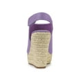 thumbnail image 2 of BLISSFUL STEP Sandales Compensées à Plateforme Espadrilles pour Femmes Violet 10, 2 of 7