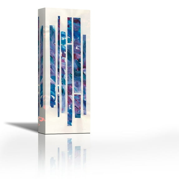 Ribbons of Jewels II - Contemporary Fine Art Giclee on Canvas Gallery Wrap - wall décor - Art painting - 12 x 36 Inch - Ready to Hang