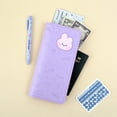 thumbnail image 3 of BT21 minini Leather Patch Passport Cover L Size Official Goods, 3 of 4