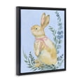 thumbnail image 3 of Stupell Industries Eucalyptus Bunny on Blue Black Framed Floater Canvas Wall Art design by Paul Brent, 31 x 25, 3 of 9