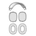 thumbnail image 1 of Funda protectora completa para auriculares AirPods Max, de silicona suave, antiarañazos y resistente al sudor, con recortes precisos y almohadillas protectoras para la diadema., 1 of 8