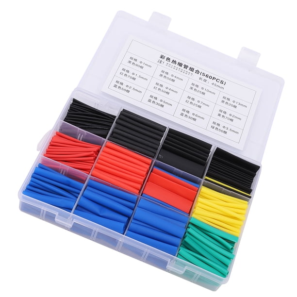 Juego De Tubos Termorretráctiles Tubo Termorretráctil Aislado Kit De Tubos Termorretráctiles Colorido Para Arnés De Cableado De Circuito Para Componentes Electrónicos ANGGREK Eléctricas