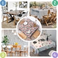 thumbnail image 4 of Dog Bones Square Tablecloth,Waterproof Square Table Cover,Wipeable Spillproof Washable Table Cover for Home Kitchen Party Decor 52"x52"(132x132cm), 4 of 6