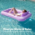 thumbnail image 2 of Tumbona inflable para broncearse para piscina, tipo flotador, en forma de L, morado, 70 x 46 cm, 2 of 7
