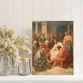 thumbnail image 2 of Qisvanset Jesus Christ Religious Washing Feet Canvas Wall Art 15.75x11.81 Inches, 2 of 8