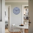 thumbnail image 4 of Wall Clock Navy Blue Lines Stripe Clocks PVC Silent Non-Ticking Battery Operated Decorative Classic Striped Round Clock for Home Living Room Kitchen Bedroom Office School Wall Decor 14 Inch, 4 of 9