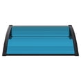 thumbnail image 3 of Tereitr 31.5"x47" Door Awning Canopy, All-Weather UV & Rain Protection with Polycarbonate Roof, Aluminum Frame & Steel Brackets for Entrance, Window, Porch (Black), 3 of 10