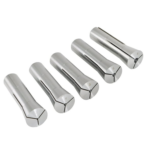 findmall 10 Pcs R8 Round Spring Collet 3, 4, 5, 6, 8, 10, 12, 14, 18 and 20mm