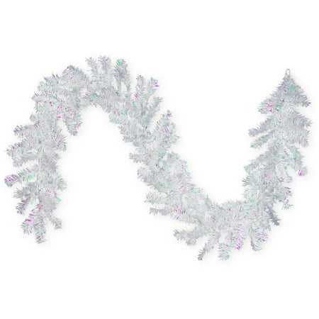 national tree 6 x10 quot white iridescent tinsel garland national tree 6 x10 quot white iridescent tinsel garland