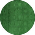thumbnail image 1 of Ahgly Company Indoor Round Oriental Emerald Green Industrial Area Rugs, 8' Round, 1 of 4