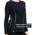 thumbnail image 2 of Ropa interior térmica QuietVirt para mujer, capa base de algodón, color negro S, 2 of 5