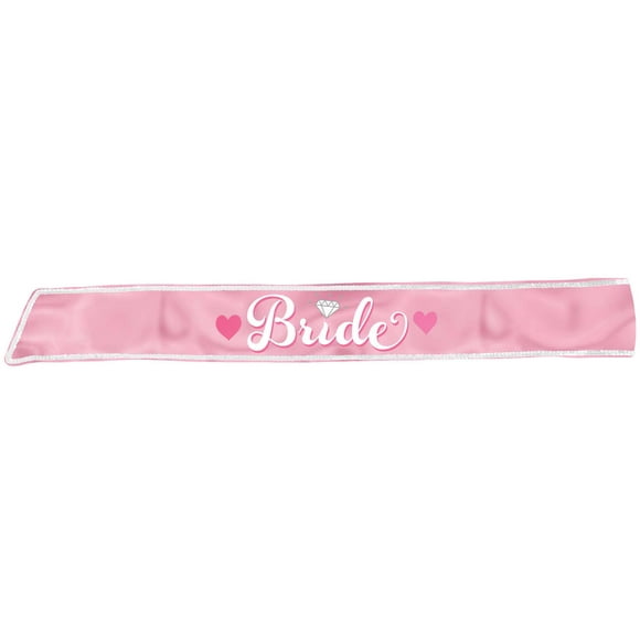 Elegant Bride Sash for Bachelorette Parties or Bridal Showers, 1ct