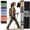 Cork - 3K Black, variant on 100% Carbon Fiber Trekking Poles by USA Brand - Ultra Strong Lightweight Collapsible Hiking Poles with Cork and EVA Foam Grips & Quick Adjustable Flip Locks