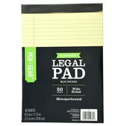 Pen + Gear Canary Legal Pad, Yellow, 8.5 in x 11.75 in, 50 Sheet