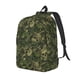 thumbnail image 1 of Disketp Green Camouflage Skull Mochila de Lona Estampada, Mochila Escolar de Viaje Ligera para Estudiantes y Portátil-Medium, 1 of 5