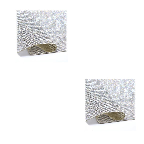 Hoja de Adhesivo de Pegamento Trasero Yuarrent Cinta de Diamantes de Imitación de Cristal
